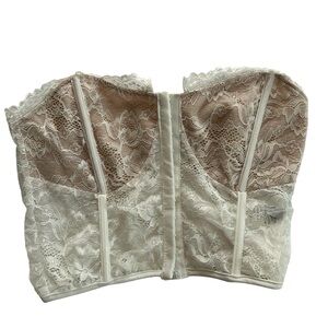 Lace Bustier Corset‎ in Cream Size Large